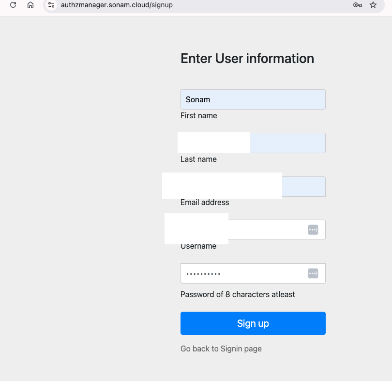 https://authzmanager.sonam.cloud/signup